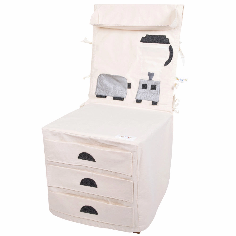 PopOhVer Deluxe Pretend Play Kitchen Counter Set