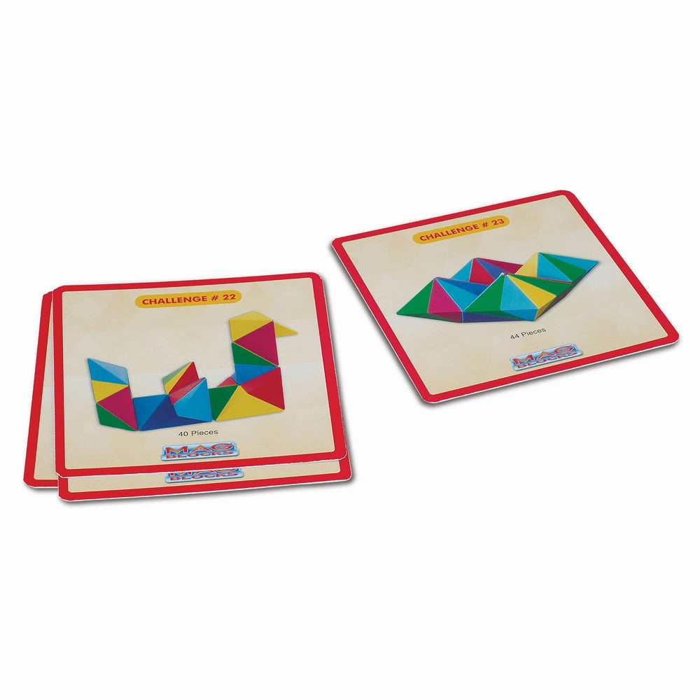 Popular Playthings Mag Blocks 48-Piece Magnetic Pyramid Set