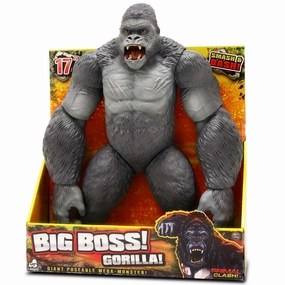 Primal Clash Big Boss Gorilla - 17" Articulated Action Figure, Ages 3 