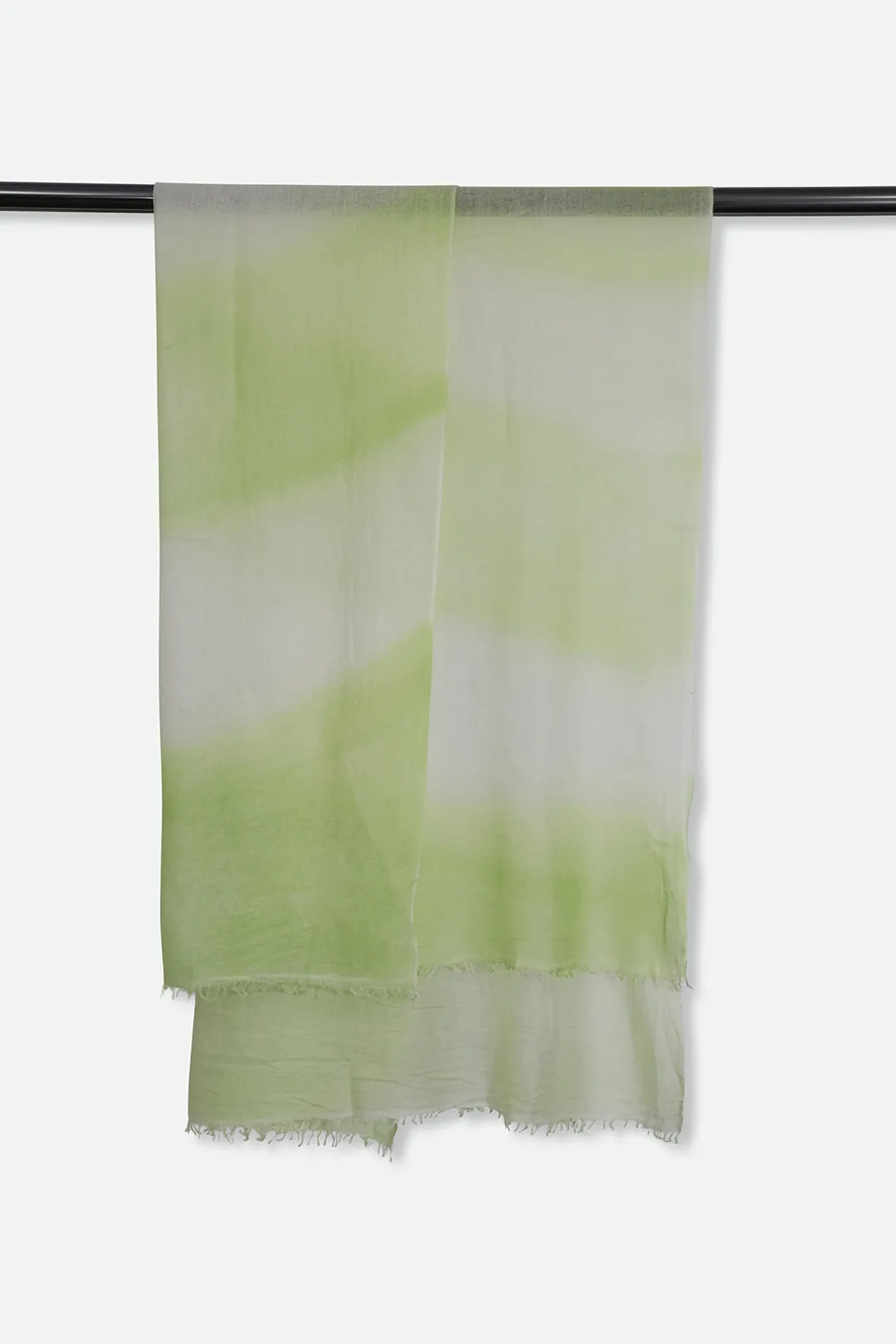 PRIMAVERA GREEN SCARF IN HAND DYED CASHMERE