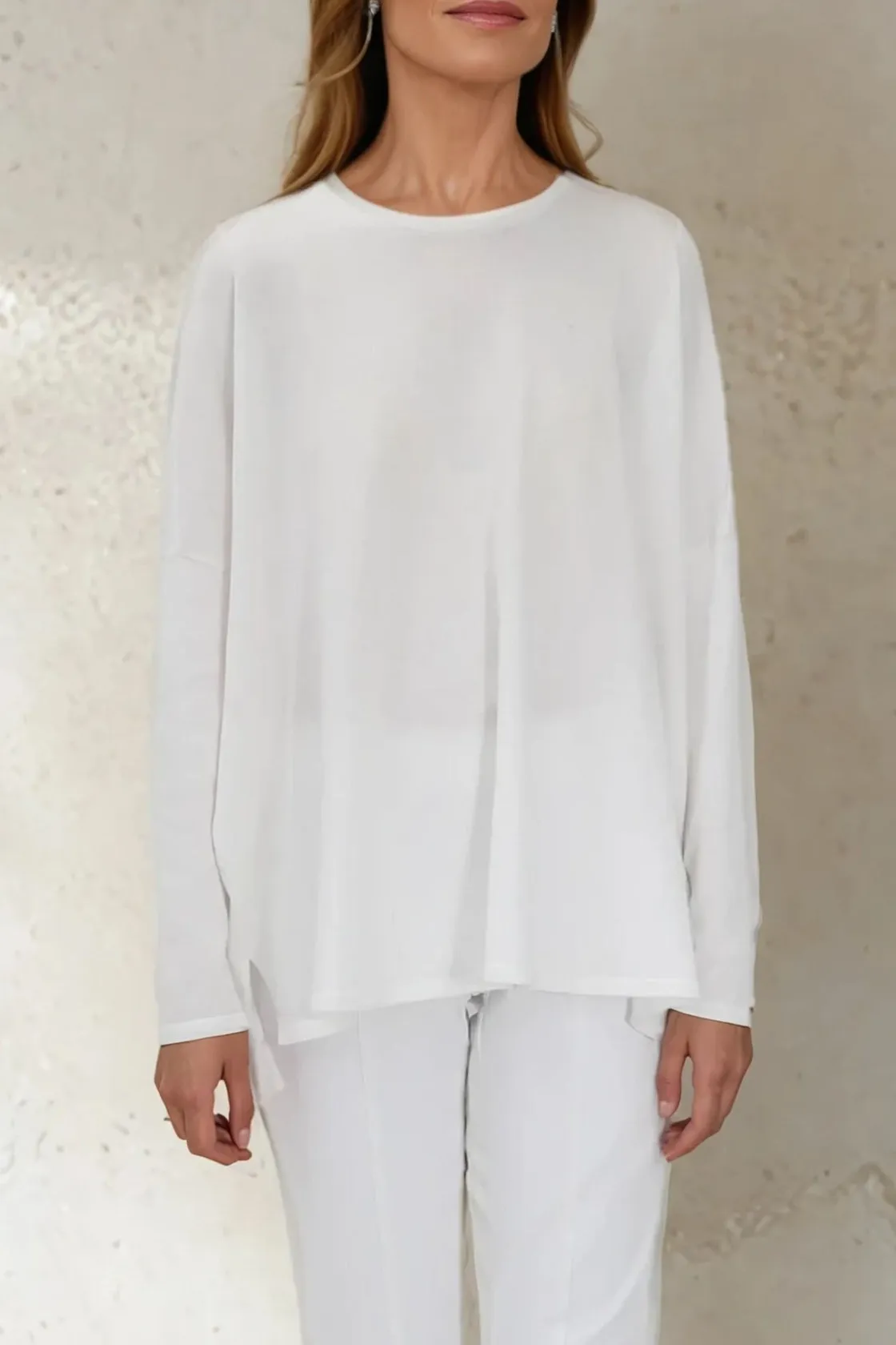 PRIMROSE CREW IN KNIT PIMA COTTON STRETCH