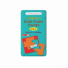 Purple Cow Magnetic Travel Game Brain Teaser Puzzles