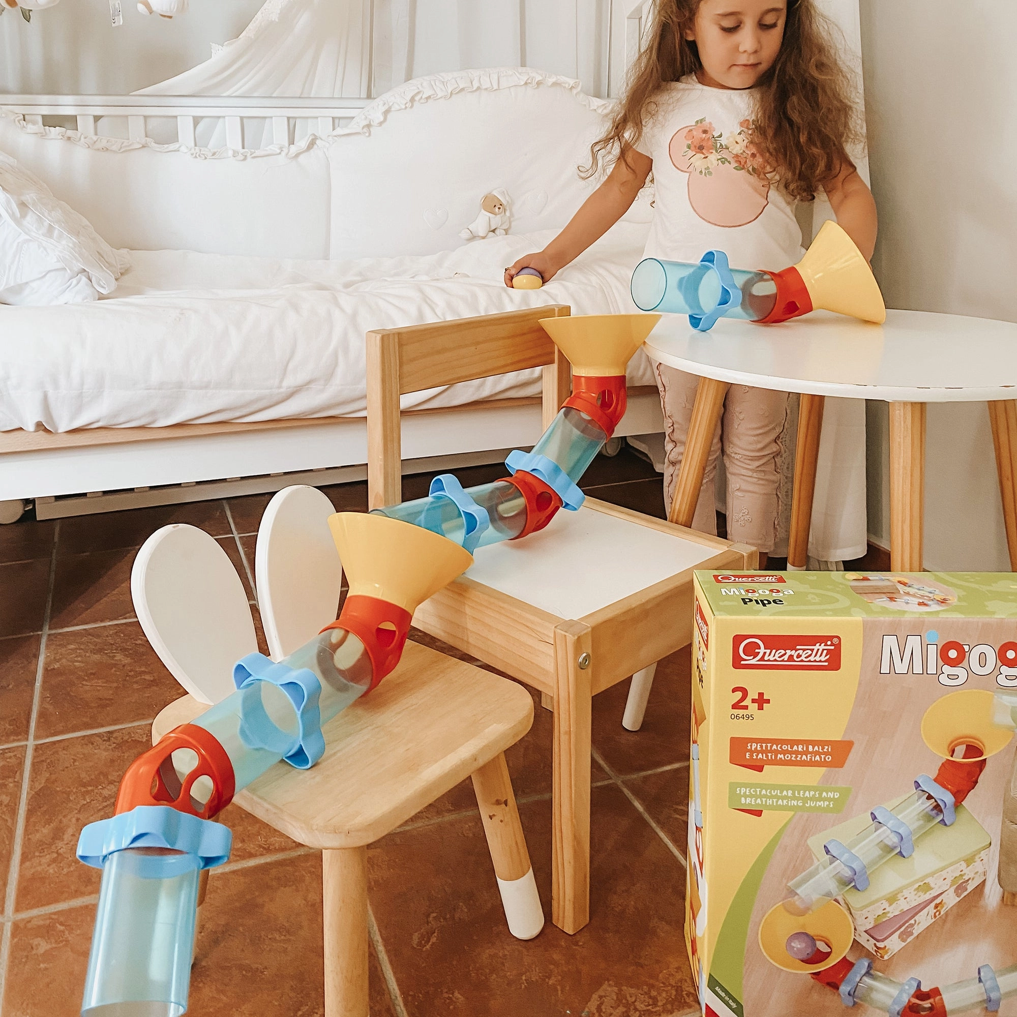 Quercetti Migoga Marble Run - 30-Piece Colorful Pipe Adventure