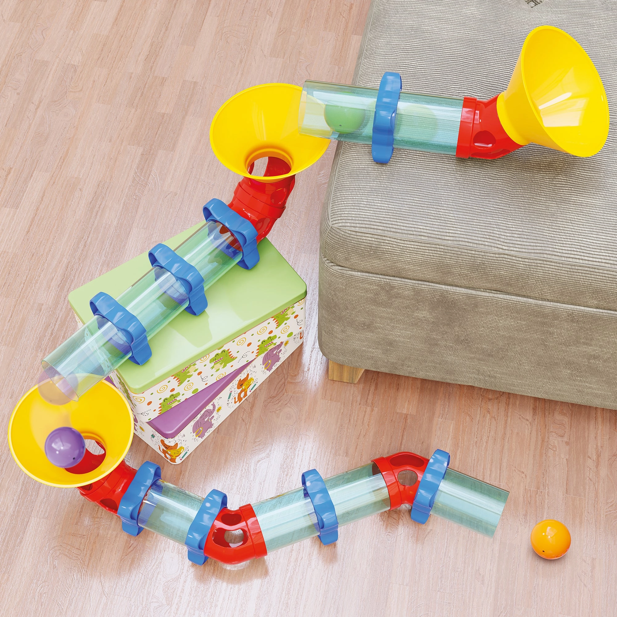 Quercetti Migoga Marble Run - 30-Piece Colorful Pipe Adventure