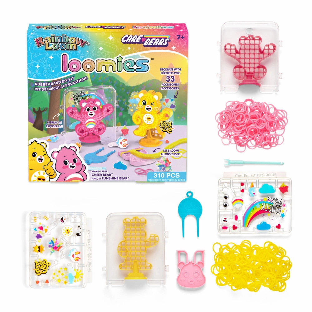 Rainbow Loom Care Bears Loomies Kit - Cheer Bear & Funshine Bear, Ages 7 