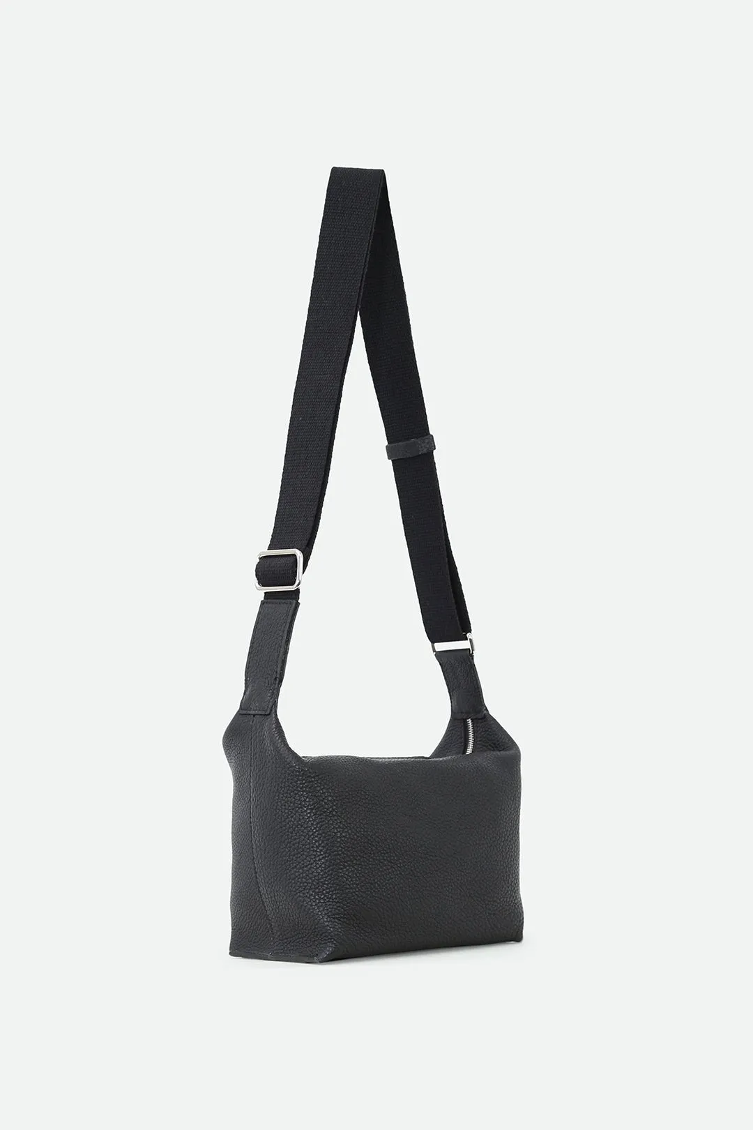 RAVELLO ITALIAN LEATHER HANDBAG IN BLACK