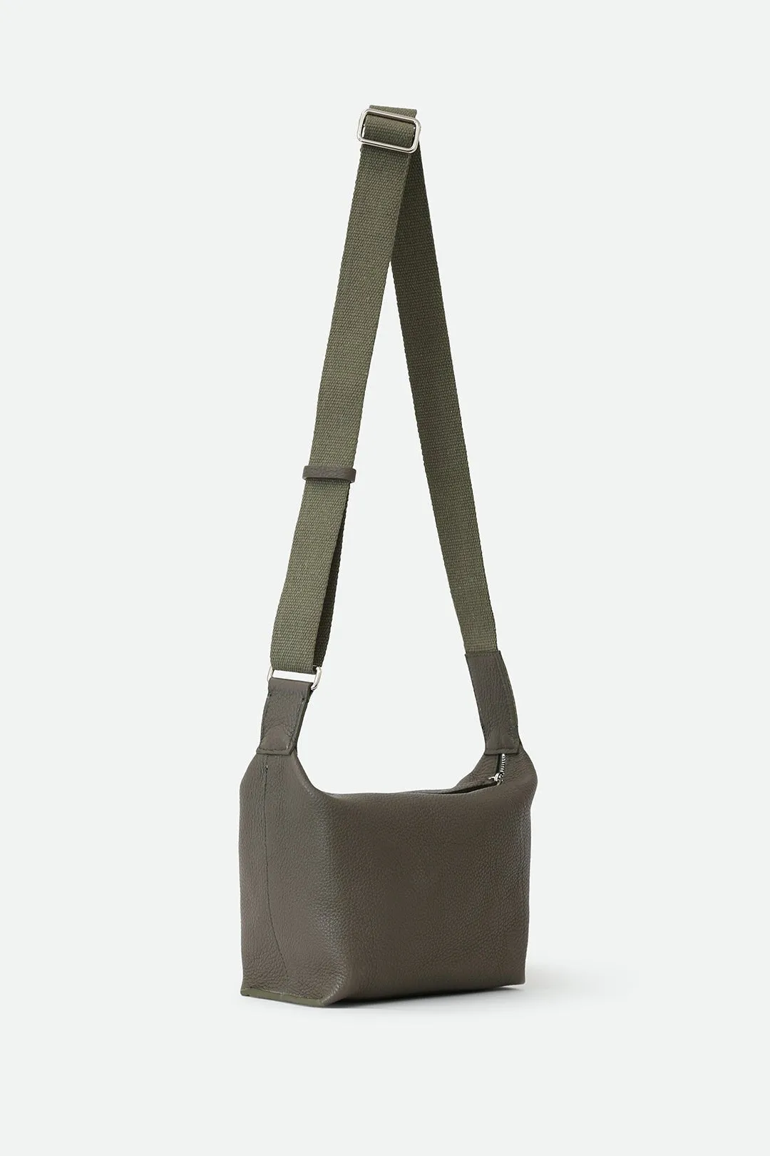 RAVELLO ITALIAN LEATHER HANDBAG IN OLIVE