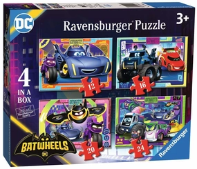 Ravensburger Batwheels 4 in a Box Jigsaw Puzzles for Ages 3 and Up