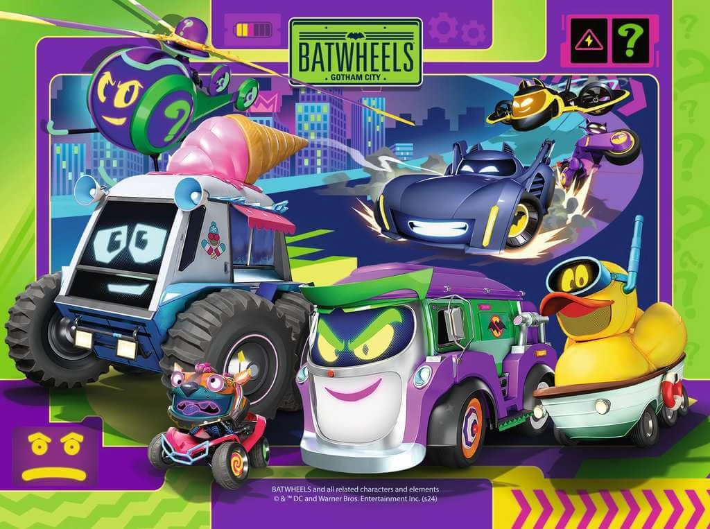 Ravensburger Batwheels 4 in a Box Jigsaw Puzzles for Ages 3 and Up