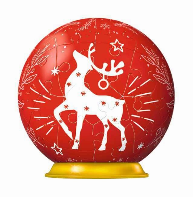 Ravensburger Christmas Red Reindeer Bauble 54 PC 3D Jigsaw for Ages 6 