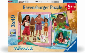 Ravensburger Disney Moana 2 3 x 49 Piece Jigsaw Puzzles for Ages 5 