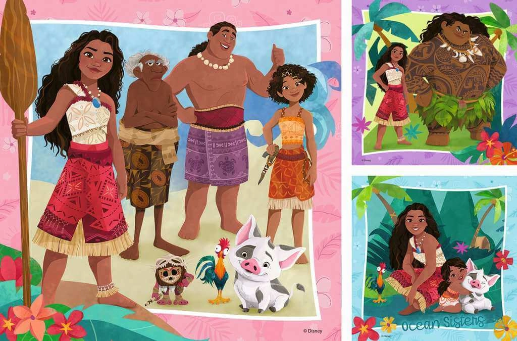 Ravensburger Disney Moana 2 3 x 49 Piece Jigsaw Puzzles for Ages 5 