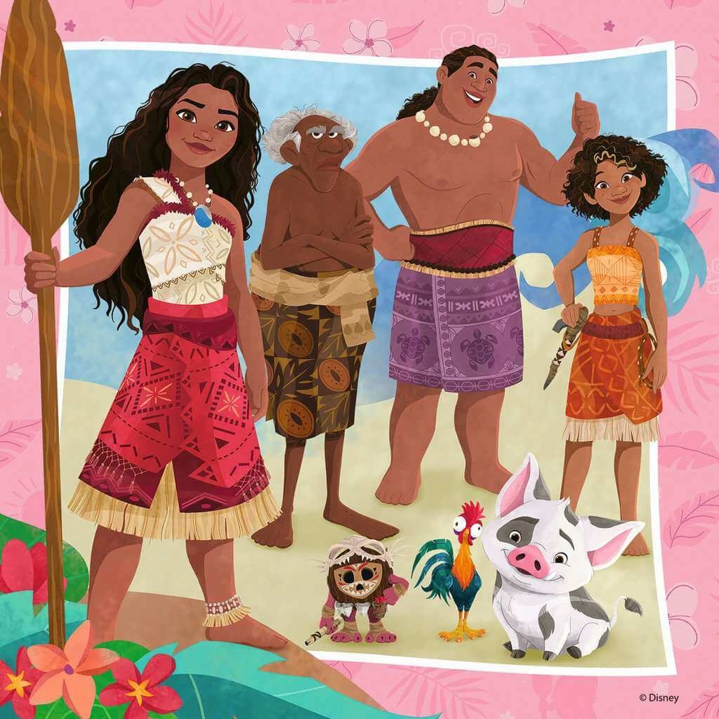Ravensburger Disney Moana 2 3 x 49 Piece Jigsaw Puzzles for Ages 5 