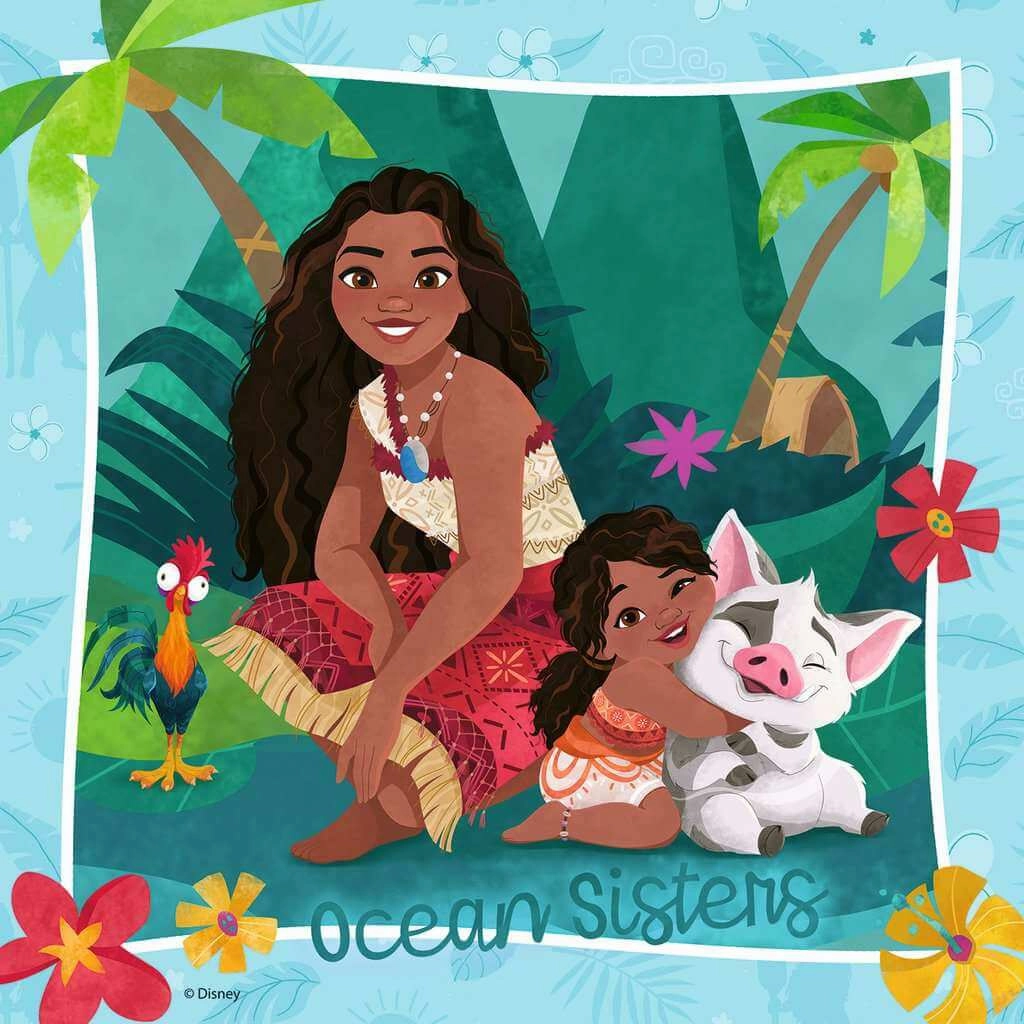Ravensburger Disney Moana 2 3 x 49 Piece Jigsaw Puzzles for Ages 5 