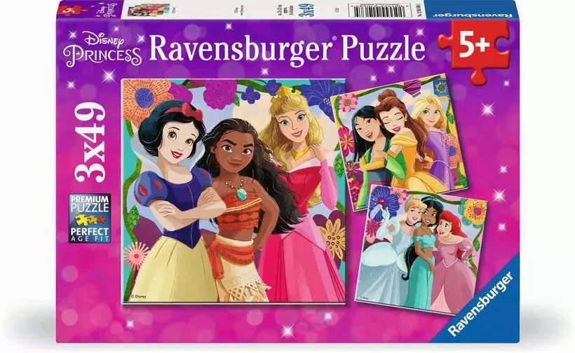 Ravensburger Disney Princess Girl Power! 3x49 PC Jigsaws for Ages 5 