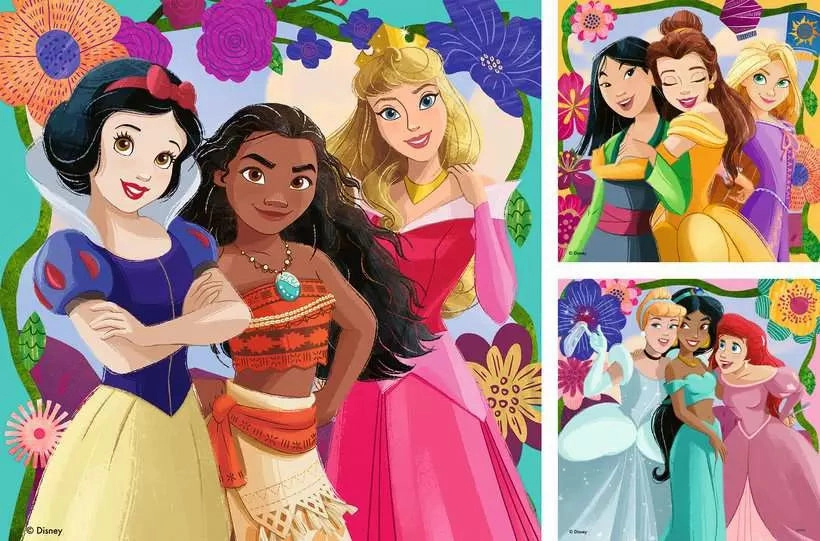 Ravensburger Disney Princess Girl Power! 3x49 PC Jigsaws for Ages 5 
