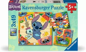 Ravensburger Disney Stitch 3 x 49 Piece Jigsaw Puzzles for Ages 5 & Up