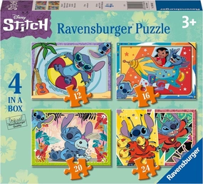 Ravensburger Disney Stitch 4 in a Box Jigsaw Puzzles for Ages 3 and Up