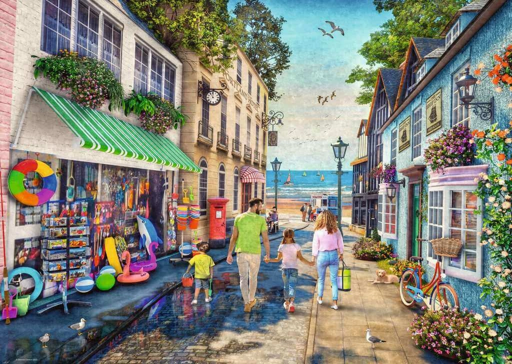Ravensburger Down The Lane No.3 Seaview Lane 1000 PC Jigsaw Ages 14 
