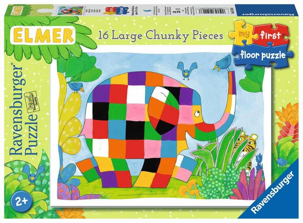 Ravensburger Elmer My First Floor Puzzle 16 Large Pieces for Ages 2 