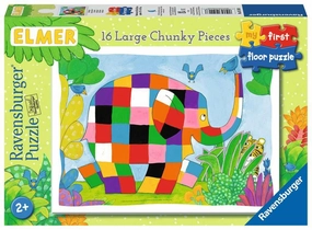 Ravensburger Elmer My First Floor Puzzle 16 Large Pieces for Ages 2 