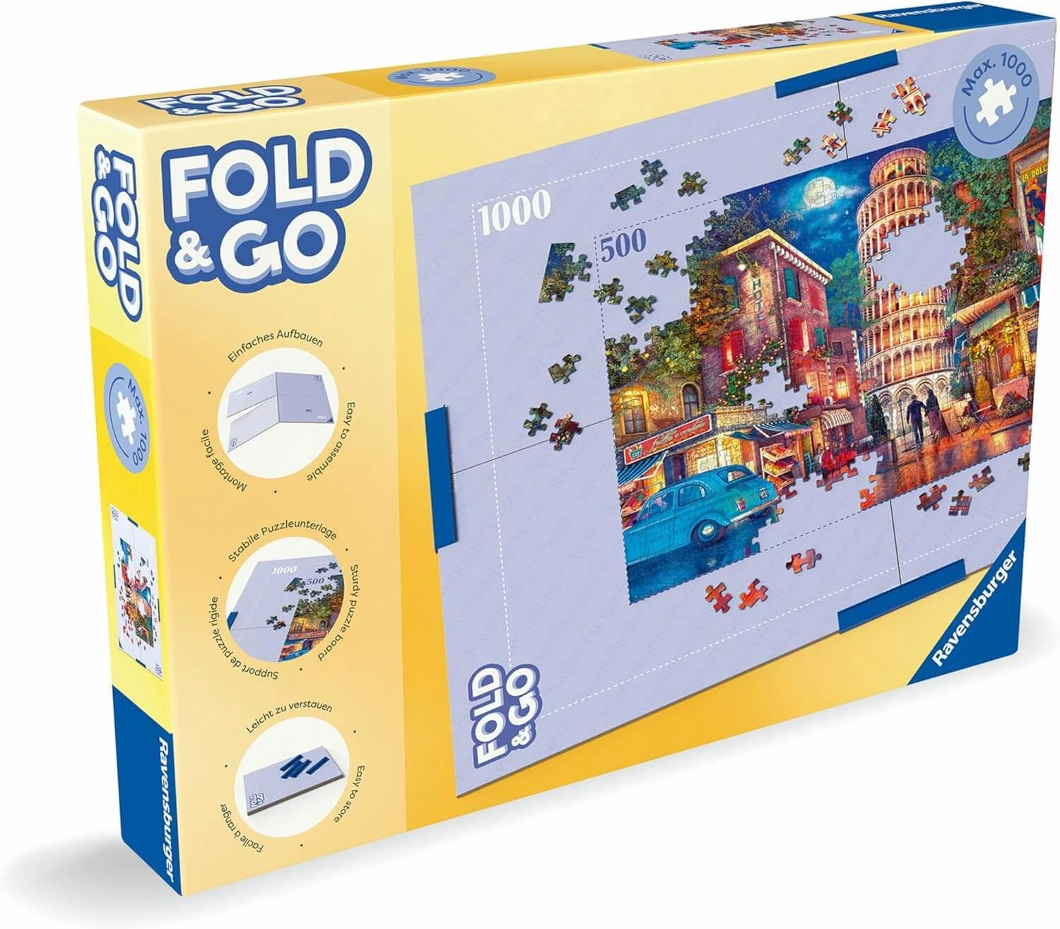 Ravensburger Fold & Go Puzzle Handy Storage Foldaway Board 500/1000pcs