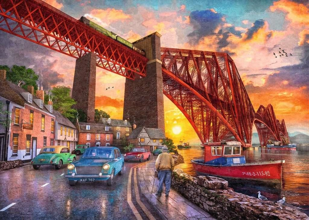 Ravensburger Forth Bridge at Sunset 1000 Piece Jigsaw for Ages 14 & Up