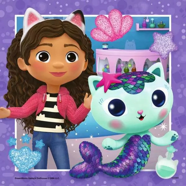 Ravensburger Gabby's Dollhouse It's Meow Time! 3x49 PC Jigsaws for Ages 5 