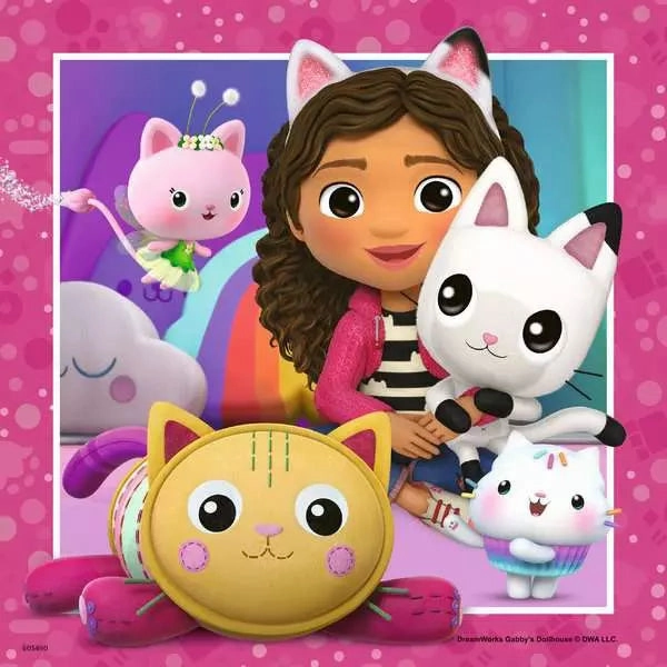 Ravensburger Gabby's Dollhouse It's Meow Time! 3x49 PC Jigsaws for Ages 5 