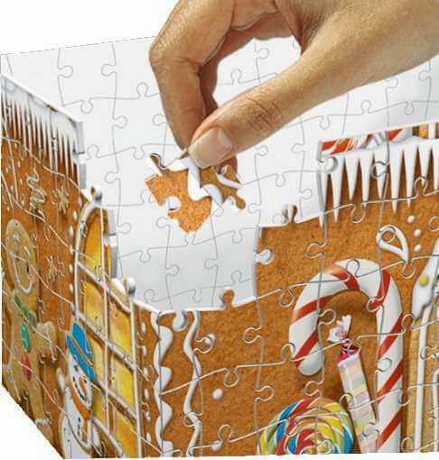 Ravensburger Gingerbread House 257 Piece LED Light Up 3D Jigsaw Age 8 