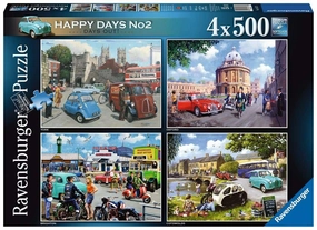 Ravensburger Happy Days 2 Days Out 4 x 500 Piece Jigsaws for Ages 10 