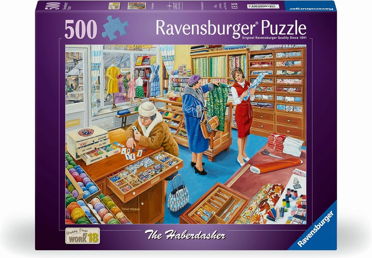 Ravensburger Happy Days at Work No18 The Haberdasher 500PC Jigsaw Age 10 