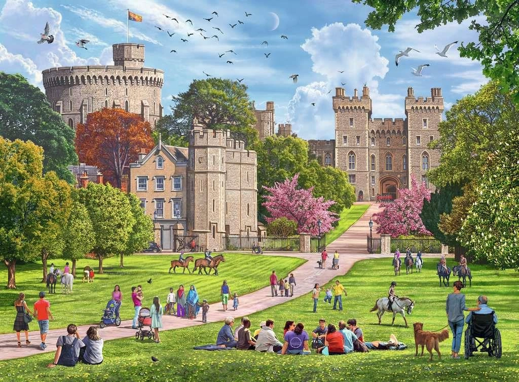 Ravensburger Happy Days No5 Royal Residences 4x500 PC Jigsaws Age 10 