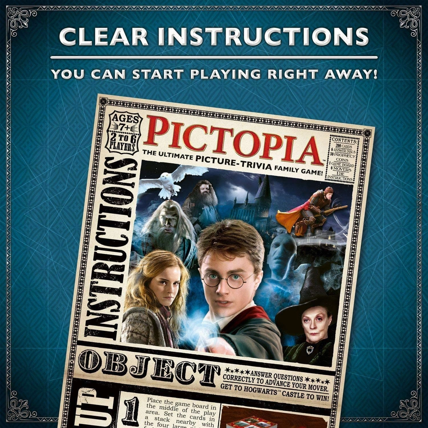 Ravensburger Harry Potter Pictopia Trivia Game for 2-6 Players Aged 7 