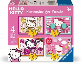 Ravensburger Hello Kitty 4 in a Box Jigsaw Puzzles for Ages 3 and Up