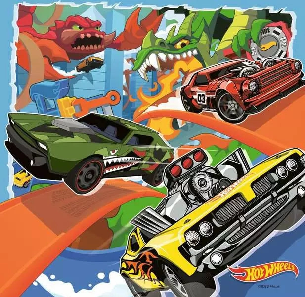 Ravensburger Hot Wheels Make It Epic! 3x49 Piece Jigsaws for Ages 5 