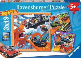 Ravensburger Hot Wheels Make It Epic! 3x49 Piece Jigsaws for Ages 5 