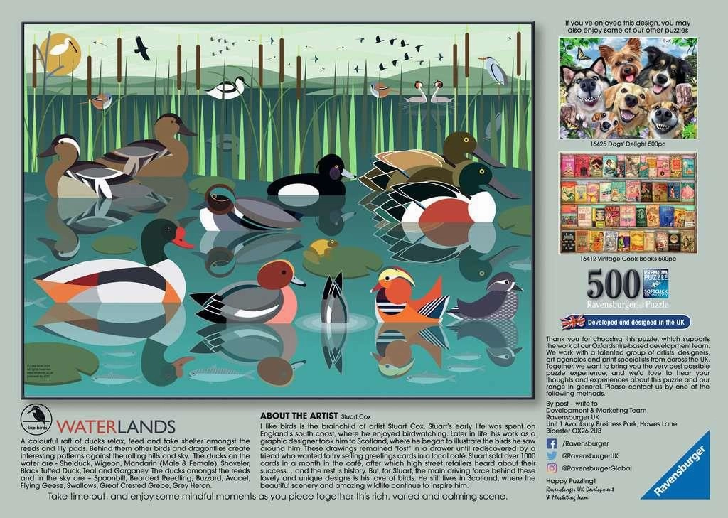Ravensburger I Like Birds Waterlands 500 Piece Jigsaw for Ages 10 & Up