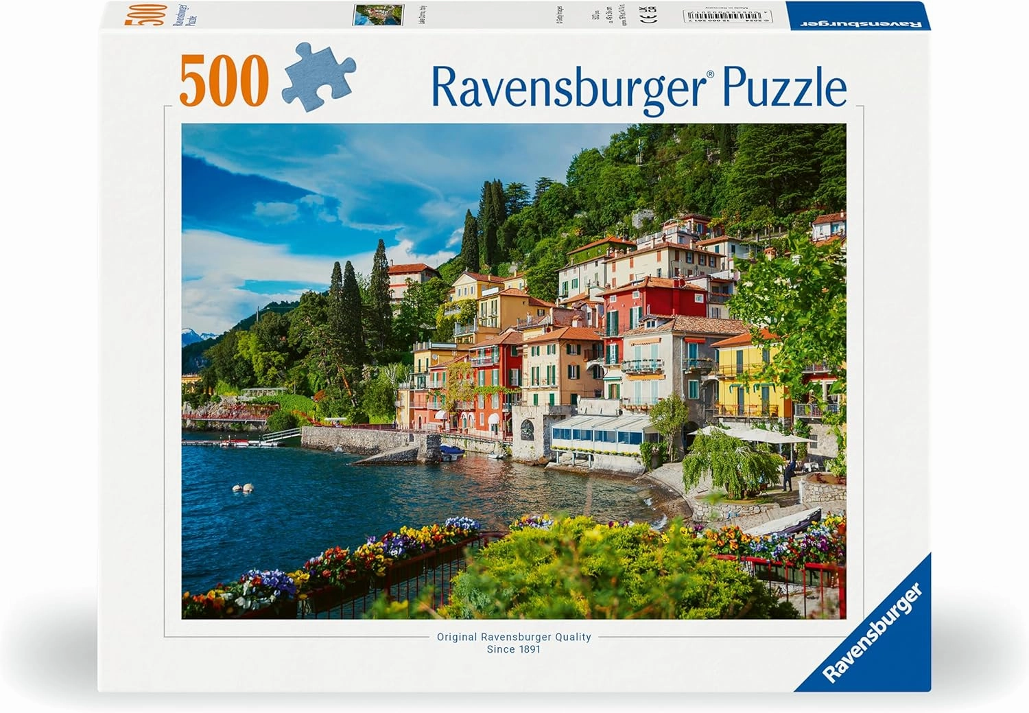 Ravensburger Lake Como, Italy 500 Piece Jigsaw Puzzle for Ages 10 & Up
