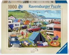Ravensburger Leisure Days No5 Camping & Caravaning 1000PC Jigsaw Age 14 
