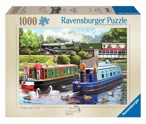 Ravensburger Leisure Days No. 10 Day on the Canal 1000 Piece Jigsaw Puzzle for Ages 14 