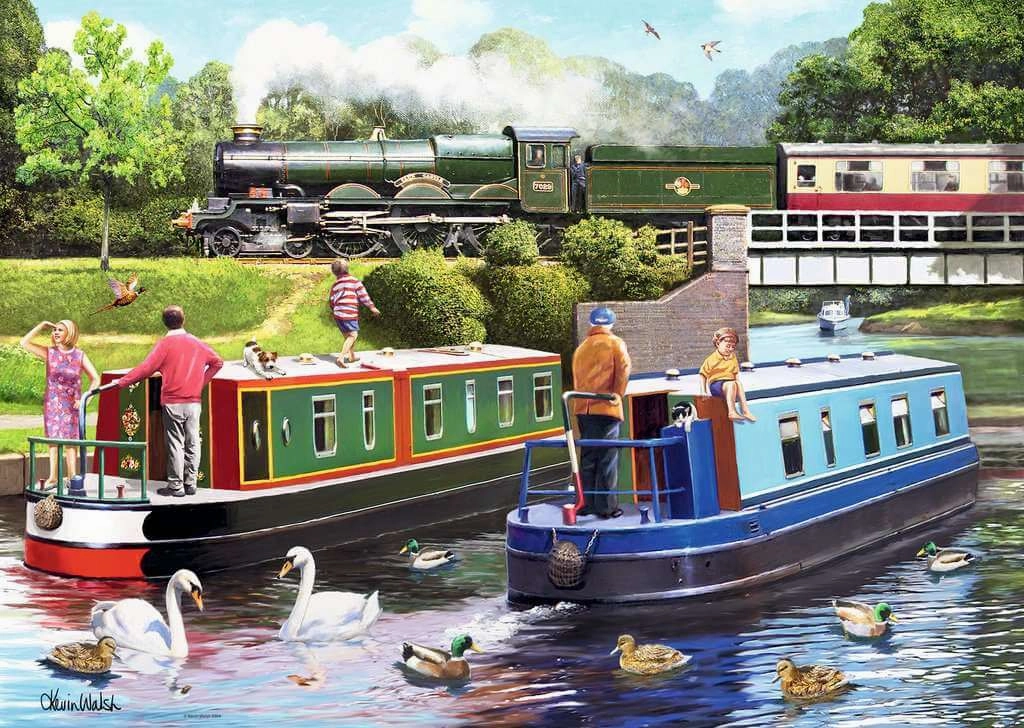Ravensburger Leisure Days No. 10 Day on the Canal 1000 Piece Jigsaw Puzzle for Ages 14 