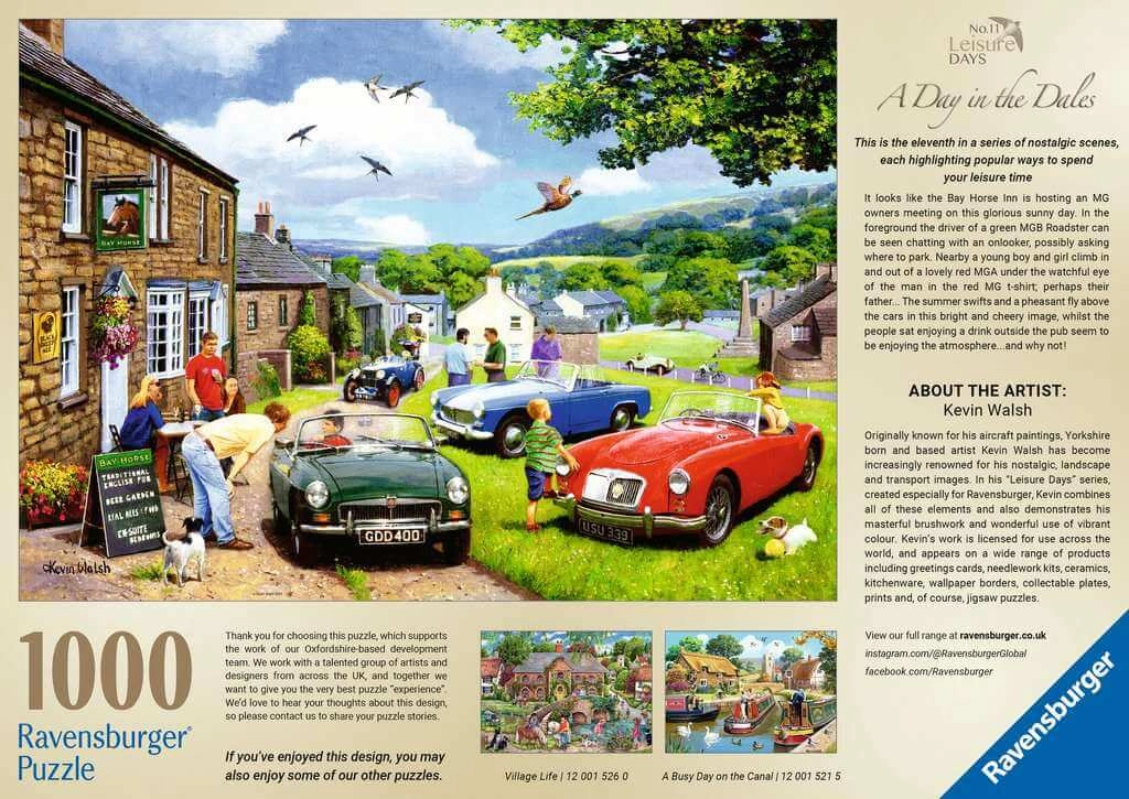 Ravensburger Leisure Days No.11 A Day in the Dales 1000PC Jigsaw for Age 14 