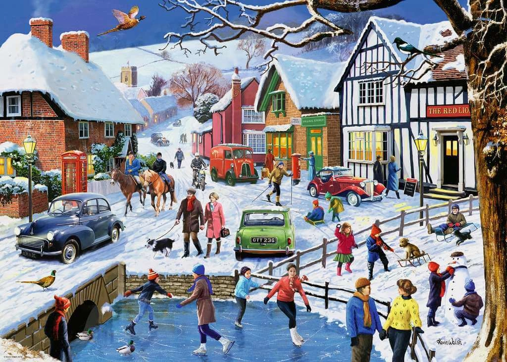 Ravensburger Leisure Days No. 3 The Winter Village 1000PC Jigsaw Ages 14 