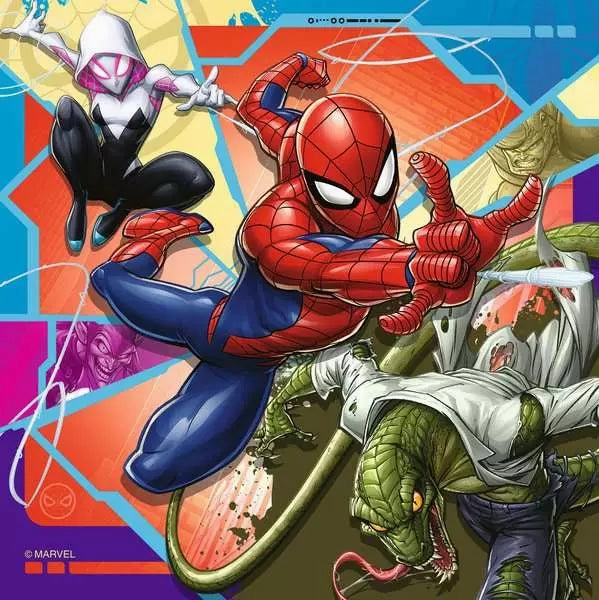 Ravensburger Marvel Spider-Man 3 x 49 Piece Jigsaw Puzzles for Ages 5 