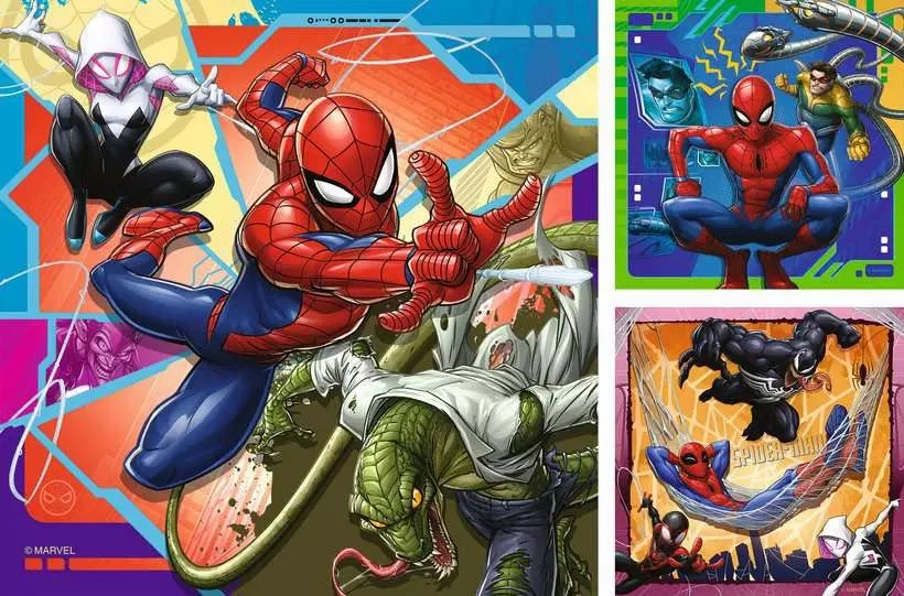 Ravensburger Marvel Spider-Man 3 x 49 Piece Jigsaw Puzzles for Ages 5 