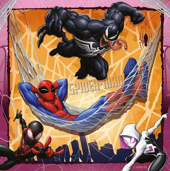 Ravensburger Marvel Spider-Man 3 x 49 Piece Jigsaw Puzzles for Ages 5 