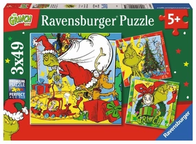 Ravensburger Merry Grinchmas 3 x 49 Piece Jigsaw Puzzles for Ages 5 