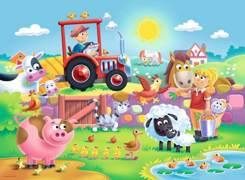 Ravensburger My First Floor Puzzle Fun on the Farm 16pcs For Ages 2 