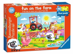 Ravensburger My First Floor Puzzle Fun on the Farm 16pcs For Ages 2 